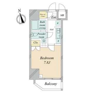 AIFLAT西浅草【8階】の間取り