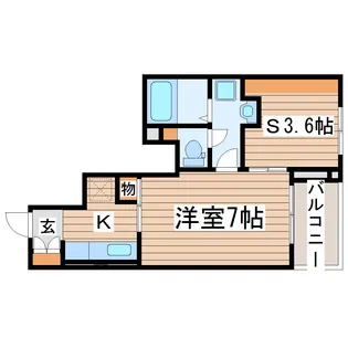 シャトレー ハピネスI【1階】の間取り