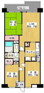 グリーンプラザ川越【6階】の間取り