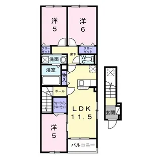 エレガンス メゾン II【2階】の間取り