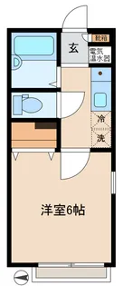 カルム元住吉【1階】の間取り