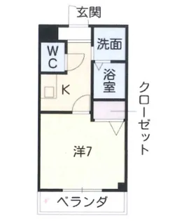 カーサ・ラ・フォンテ【4階】の間取り