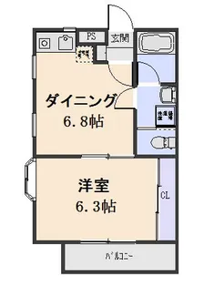 サンステージ上大岡【2階】の間取り