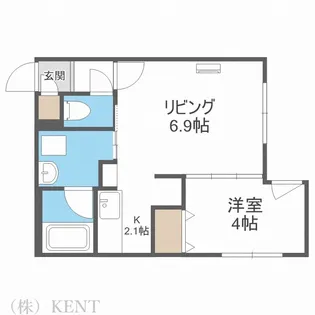 Harness宮の沢【4階】の間取り