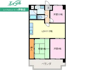 ハムステッドコート【6階】の間取り