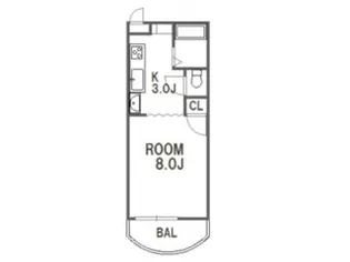 ヴィバ山城ハイツ【2階】の間取り