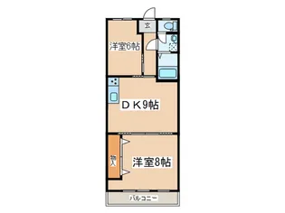 第二伊勢宮ハイム【3階】の間取り