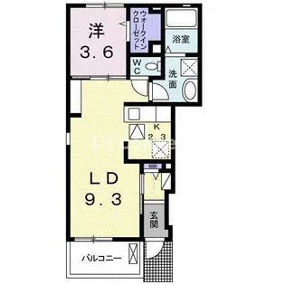 ドリームワークス 五番館【1階】の間取り