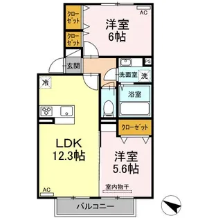 アベニール【2階】の間取り