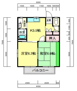 リバーサイドハウス 五番館【1階】の間取り