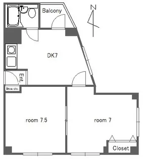 アークレジデンス南田中【2階】の間取り