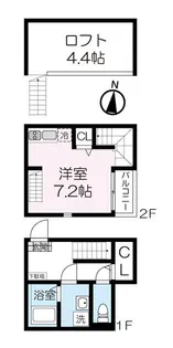 ハーモニーテラス堤町【1階】の間取り