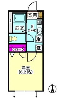 メゾン西糀谷B棟【2階】の間取り