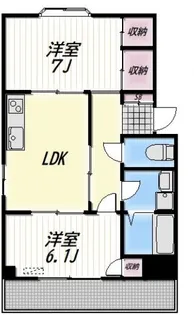 KLEIN DORF【2階】の間取り