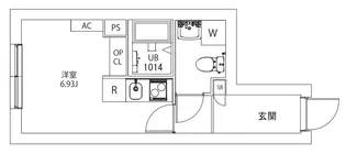 AXIA M-City武蔵小山【3階】の間取り
