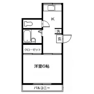 リバーハイム小川【3階】の間取り