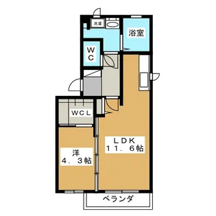 フェリーチェ・カルテット【2階】の間取り