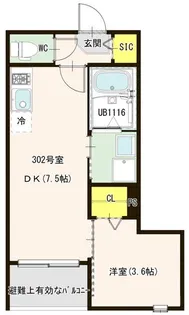 ブランシェ志茂【3階】の間取り