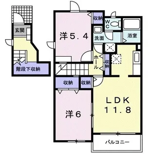 アムールメゾンA【2階】の間取り