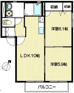 グランシードEII【2階】の間取り