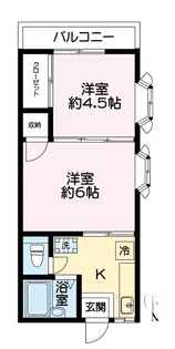 ウエスト山手A棟【2階】の間取り