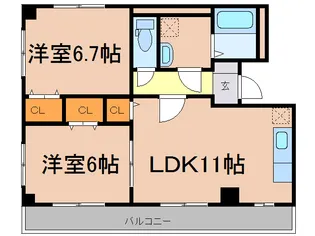 コンフォート【2階】の間取り