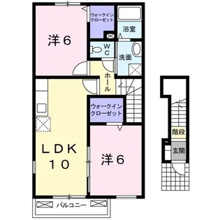 ソレアード【2階】の間取り