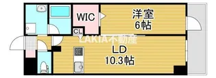 ベルンガーデン勝山北【9階】の間取り