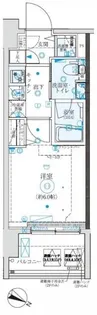 クレイシア横濱阪東橋【7階】の間取り