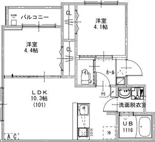 KEIAI RESIDENCE 豊四季II【1階】の間取り