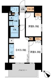 BLESS宮崎台【14階】の間取り