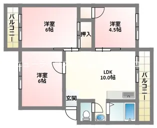 神田ハイツ【2階】の間取り