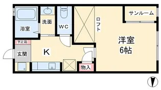 サンローラン北代【1階】の間取り