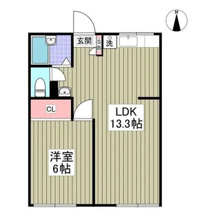 プラザ桜木II【1階】の間取り