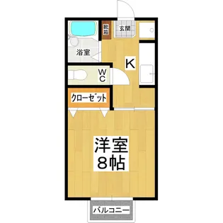 シェリールマナベ【1階】の間取り