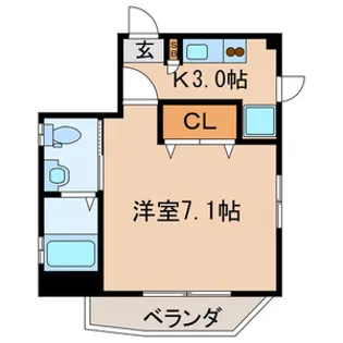 Haginaka壱番館【2階】の間取り
