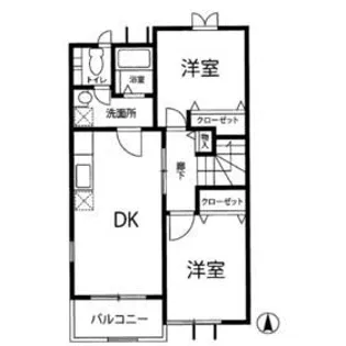 アネシス・M1【2階】の間取り