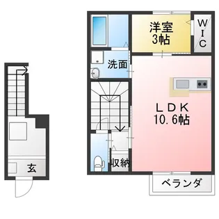 Belle Jiang II【2階】の間取り