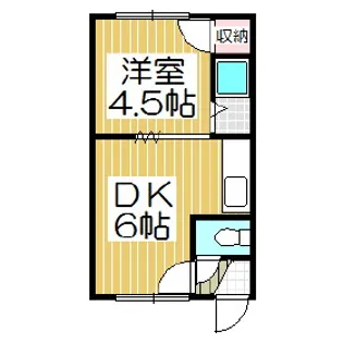 マイン日の出【2階】の間取り