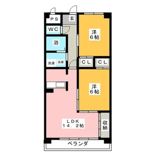 WILL柊【3階】の間取り