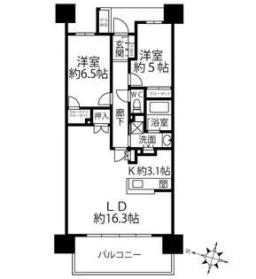 クリオ府中【8階】の間取り