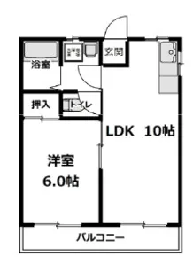 フタバハイデンツ【3階】の間取り