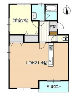 クオリティハイツ上島【1階】の間取り