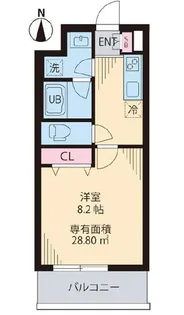 レコルトヴィル高円寺【3階】の間取り