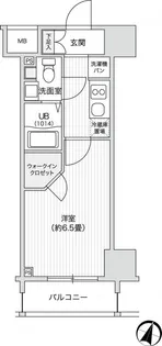 レジディア笹塚II【2階】の間取り