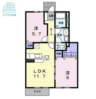 エクセル彩が丘【1階】の間取り
