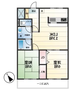 サエキパークサイド【3階】の間取り
