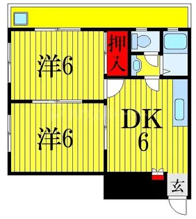 グリーンパーク習志野台【2階】の間取り