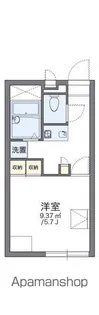 レオパレス峰【2階】の間取り