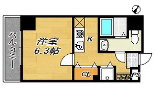 レクシア京橋【4階】の間取り